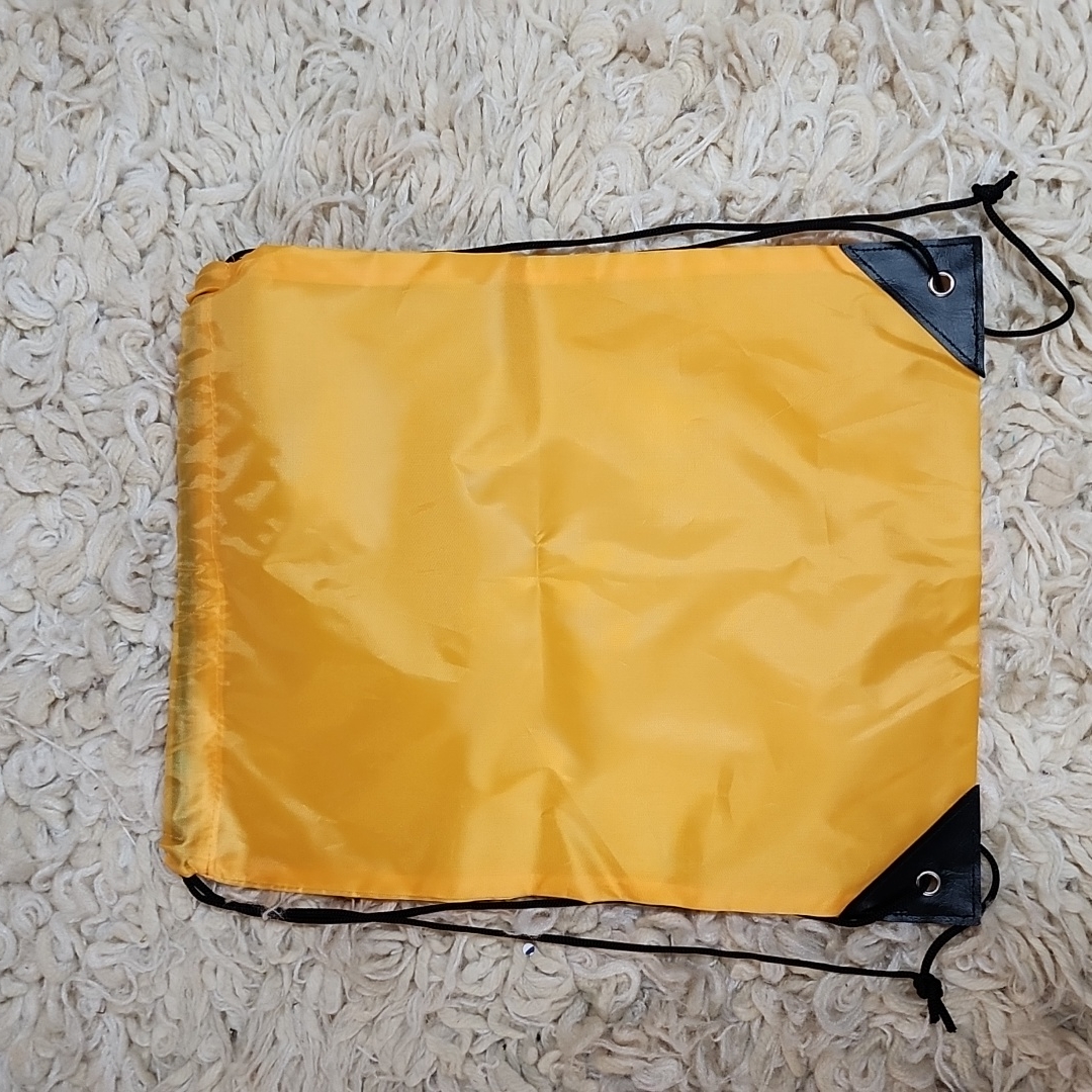 Orange Drawstring Bag